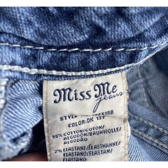 Miss Me Jeans Women’s 28 Bootcut JP5519B Embroidered Cross Bling Pocket JP5519B - Picture 4 of 13